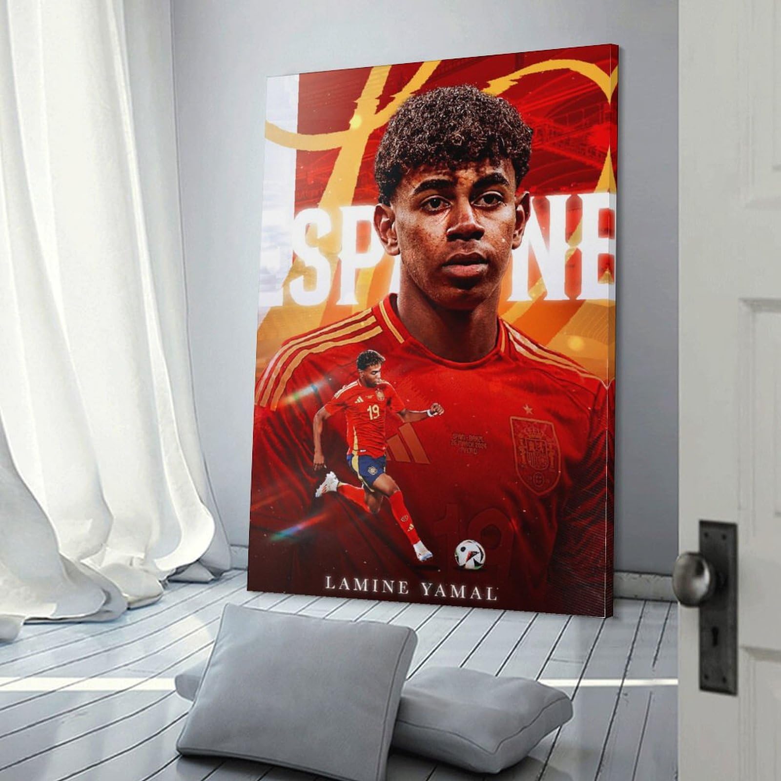 Amazon.co.jp: ラミンヤマルポスタープロサッカー選手 (27) ウォール